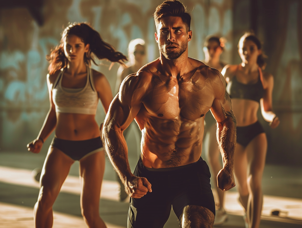 Активні люди різного віку займаються фітнесом